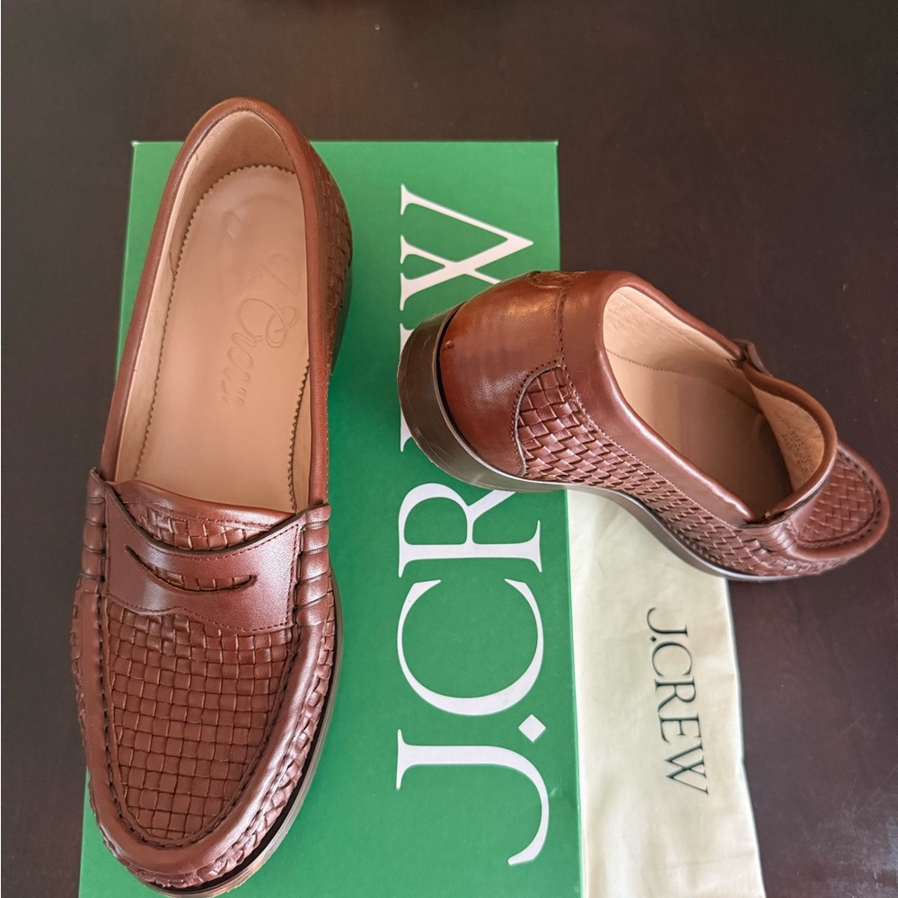 J Crew Winona penny loafers in woven Italian leather
Item BP308